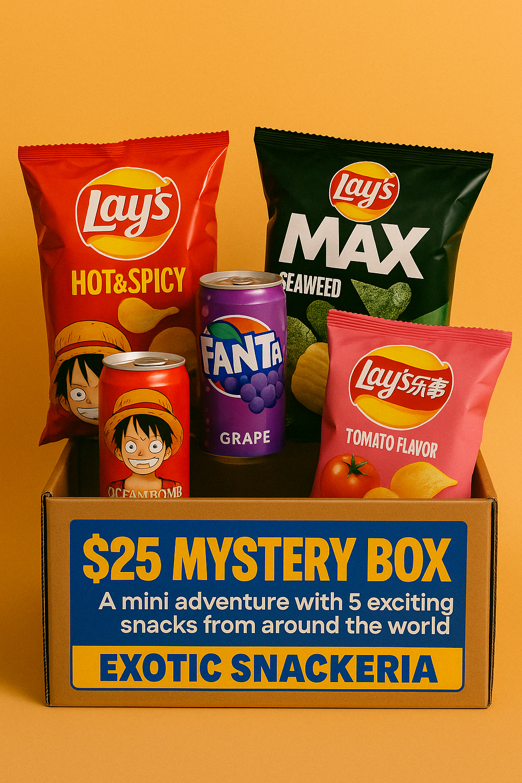 $25 Exotic Snacks Mystery Box