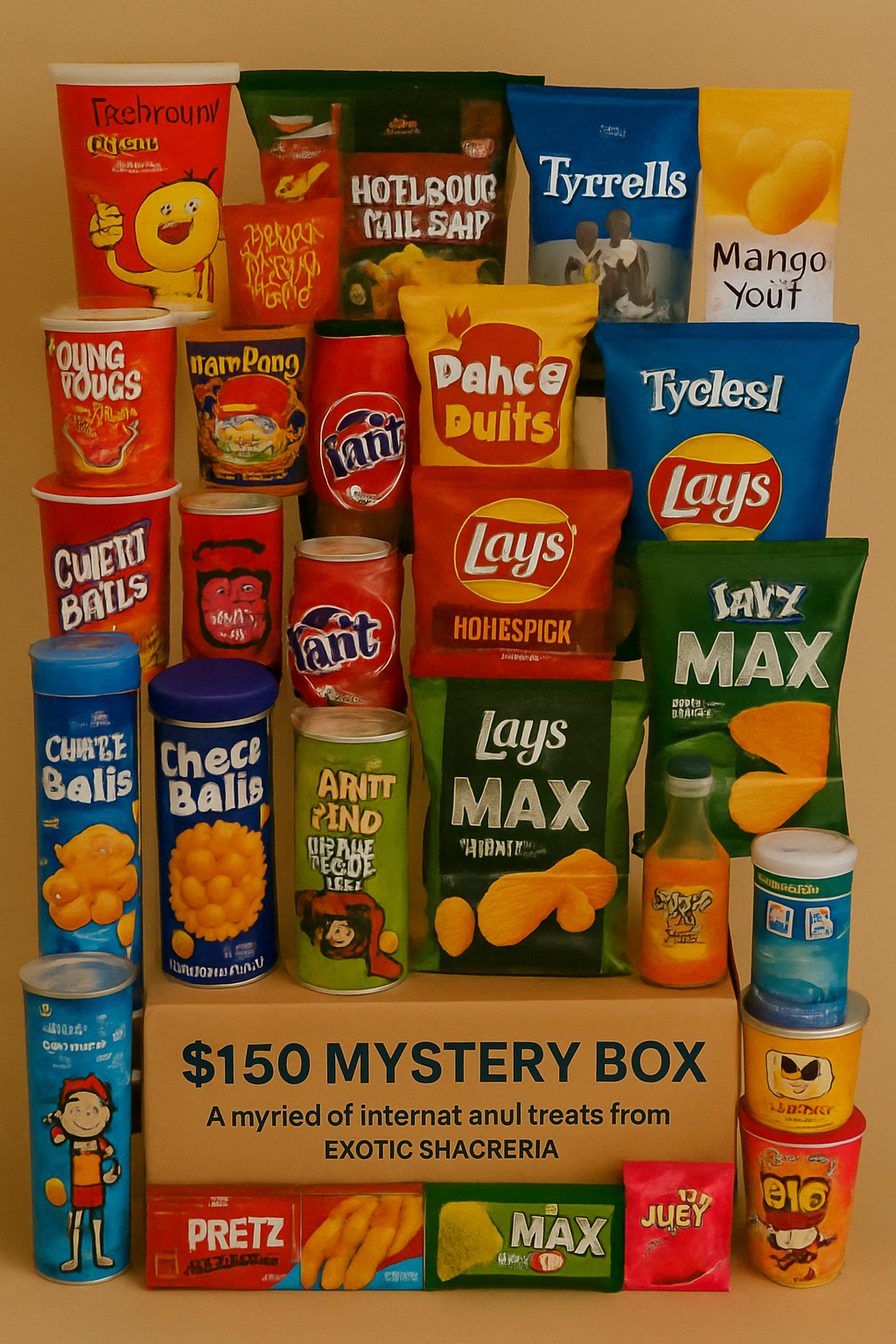$150 Exotic Snacks Mystery Box