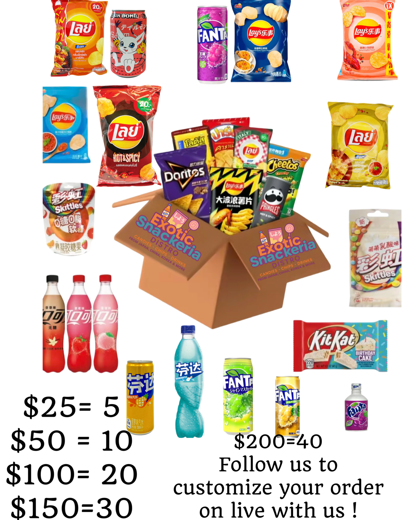 $25 Exotic Snacks Mystery Box